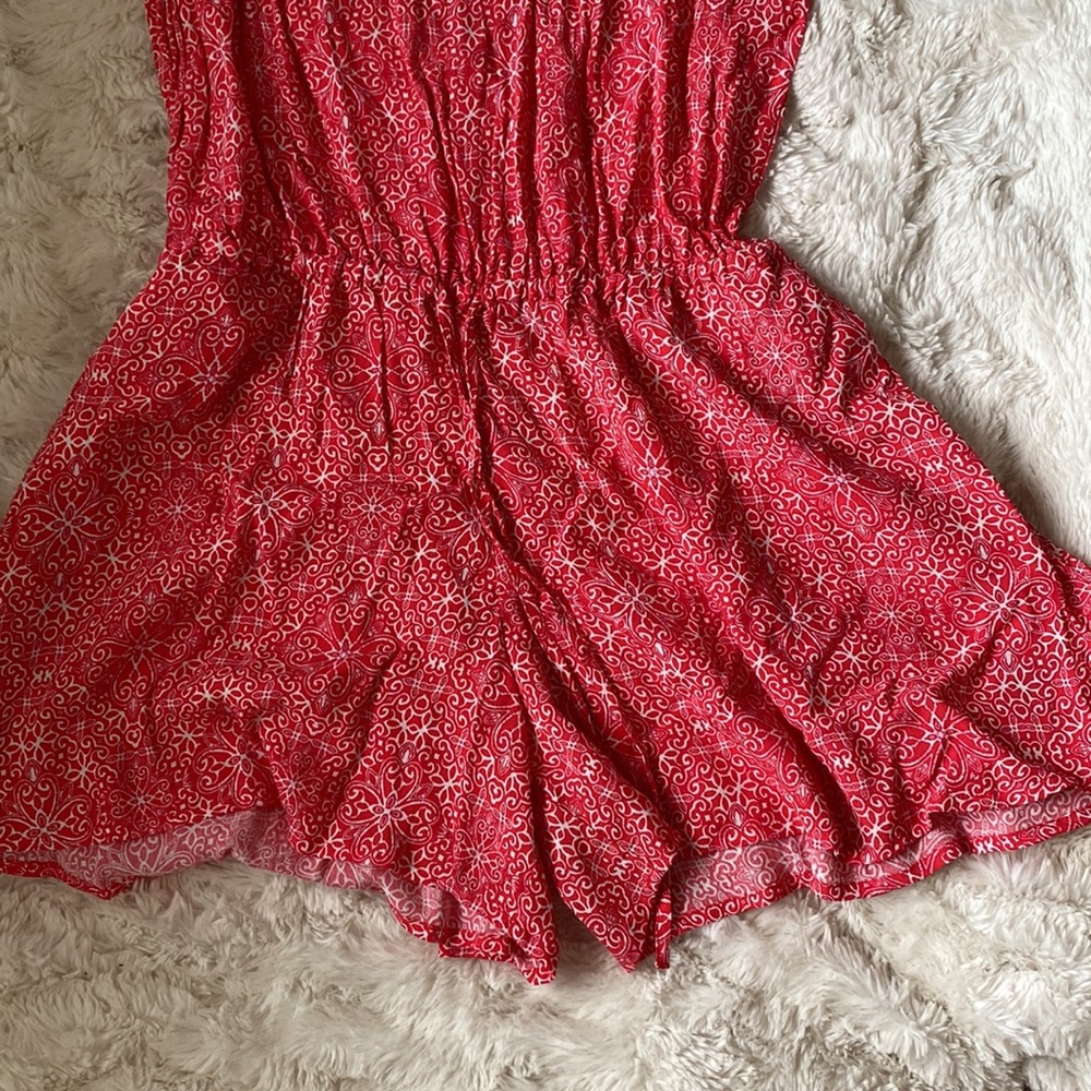 Gap Drawstring Halter Romper Size Small - image 2